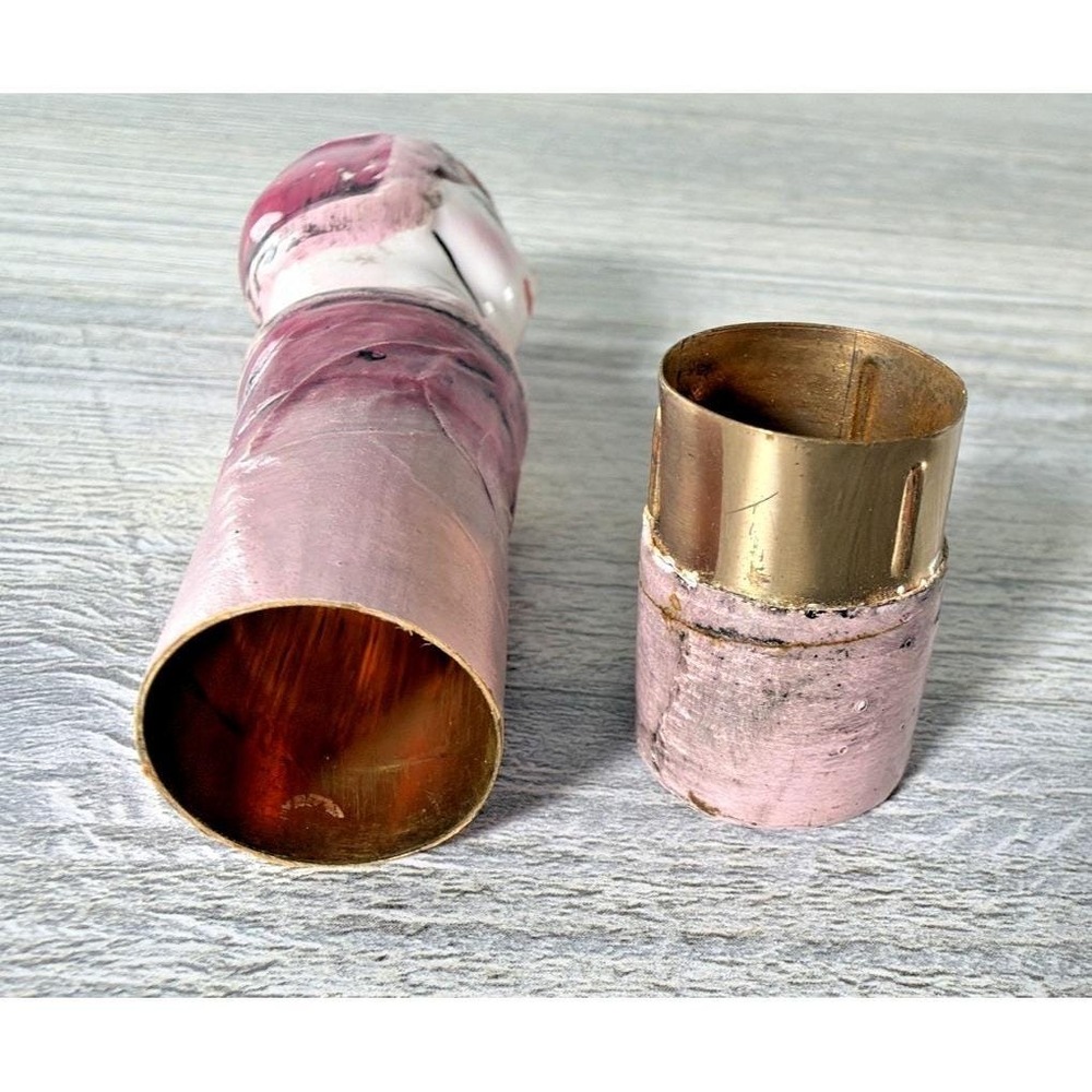 Vtg 60's Gemma Taccogna Style Paper Mache Porcelain Doll Lipstick Holder Mexico - Picture 8 of 11